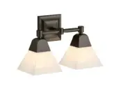 Kohler Lighting 23687-BA02 Memoirs 15"W 2 Light Vanity Light Oil Rubbed Bronze