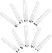 CALLARON 10PCS Transparent Shoelace Storage Tubes with Lids Lightweight Travel Organizer for Neat Easy Identification of Elastic Lace Dispenser Holder Dustproof for Home and Sports