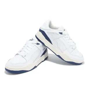 Puma 休閒鞋 Slipstream Lth 男鞋 白 深藍 皮革 基本款 經典 復古 運動鞋 38754418