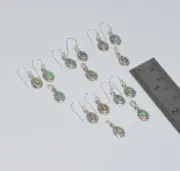 WHOLESALE 5SET925 SOLIDSTERLING SILVER NATURAL ETHIOPIAN OPAL EARRING PENDANT E2
