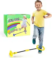 Skip Ball for Kids, Foldable Ankle Skip Ball Colorful Light Flashing Jumping Ring, Fitness Jump Rope Sports Swing Ball, for Children Adults Boys Girls Toy