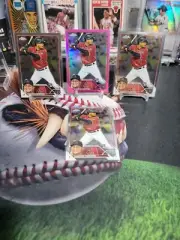 Gabriel Moreno 2023 Topps Chrome Rookie Pink Refractor + 3 Base Diamondbacks