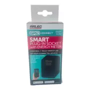Arlec Grid Connect with Energy Meter Indoor 240v 10AMP Smart Plug In Socket