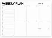 Hadigu Weekly Planner Pad Tear Off 10x7 Undated Weekly Desk Planner Notepad, Weekly Calendar Planner, Weekly To Do List Planner, Work Planner Organizer, Schedule Planner, Weekly To Do List Notepad,