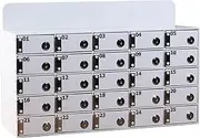 Portable Storage Acrylic Wall Mounted Cell Phone Locker Box with Door Locks for Classroom Office and Factory Secure Storage Solution (83.9x18.5x54.7cm)