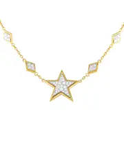 David Webb 18K 2.00 ct. tw. Diamond 2.0Ct Star Necklace (Authentic Pre-Loved)