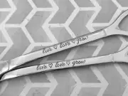 Personalised Succulent Shovel and Fork Set ~ Large