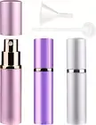 Pack of 3 10 Ml Perfume Atomisers Refillable Travel Mini Portable Empty Spray Bo
