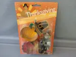 VTG Fox Run USA Thanksgiving Cookie Cutters: Pilgrim Pumpkin Turkey Hat NIP
