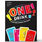 One Drink - Adult Drinking Game for Parties - Slightly Competitive Card Game ...