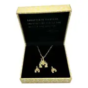 Rebecca Hook Disney Castle With Mickey Earring And Necklace