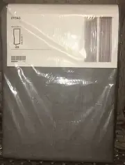 Ikea DYTAG Curtains 2 Panels (1 pair) 100% Linen 57" x 98" Grey- NEW