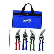 MIDWEST BUILDING Tool Kit - 5 Piece Set Includes Aviation Snips 5 Piece Kit