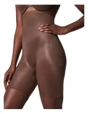[Spanx] Shape™ Invisible High-waisted Mid-thigh Short in Brown