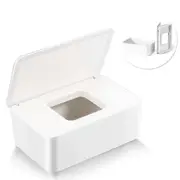 Tissue Storage Box, Wet Wipes Box, Cosmetic Tissue Box, Tissue Box, Tissue Dispenser With Lid, (white)