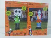 DISNEY JACK SKELLINGTON w/ OOGIE BOOGIE AND SALLY INFLATABLE 5FT TALL Nightmare