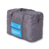 在飛比找momo購物網優惠-【La Vie】韓版可折疊手提肩背防水旅行袋收納包(可折疊收