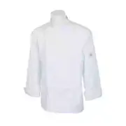 Mercer Culinary M61010WHXS Genesis Unisex White Long Sleeve Chef Jacket - XS