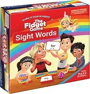 The Fidget Game Learn to Read in Weeks Master 220 High-Frequency Dolch Sight Words Curriculum-Appropriate for Pre-K to Grade 3 - Popping Mats & Dice