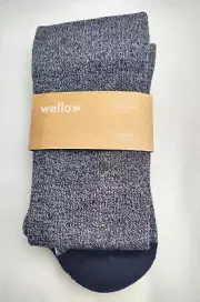 Wellow Bamboo Knee High Compression Socks 18-25 mmHg Sz XL Charcoal Gray NWT