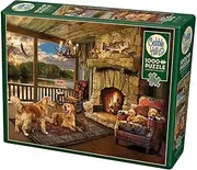 [Cobble Hill] Puzzles Lakeside Cabin by Artist Greg Giordano 1000 Piece Landscapes & Scenery Jigsaw Puzzle