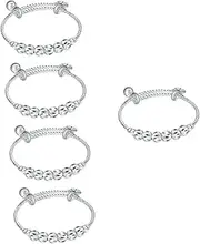 BESTYASH Bracelet Girl Bracelets for Infants Bangle Bracelet Jewelry Bell Bracelet Bangle Bell Bangle Bracelets for Copper Silver