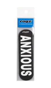 Rogz Personalised Pre-Made Badge Large Anxious