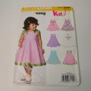 New Look SEWING PATTERN 6688 Toddlers SUMMER DRESS Sizes 1/2-4 UNCUT