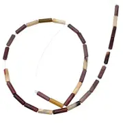 Hot Australian Mookaite 13mm Tube Bead 16" Strand | 30 beads |