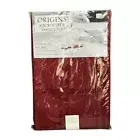 Origins Microfiber Tablecloth Ruby Red 60" x 84" Oblong Spill Proof New