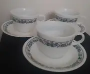 Rare Corelle Old Time Blue Onion Cup And Saucer Set Replacement Pieces 6 Pieces