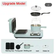 Household Electric Breakfast Machine Panini Sandwich Maker Frying Pan Food Steam