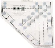 Mini Quilt Ruler, Transparent Acrylic Precise Scale Folded Corners Ruler DIY ...