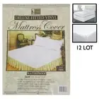 12 Lot Twin Size Bed Mattress Cover Plastic Waterproof Fitted Protector Dust Bug