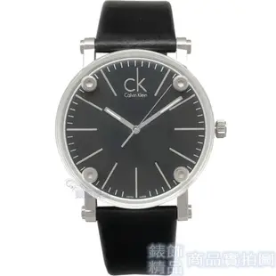 Calvin Klein CK 手錶 K3B2T1C1 大 透視鏡面 黑面 黑皮帶 男錶【澄緻精品】