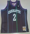 Larry Johnson #2 Charlotte Hornets Mitchell & Ness Mens HWC Jersey Size XXL