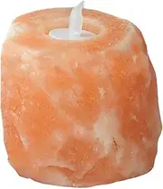XIASABA Crystal Salt Candle Lamp Soothing Odor Orange Light Effect Tabletop Decoration Lamp Adds Warm and Romantic Ambiance to Your Home with Himalayan Mineral Salt Crysta