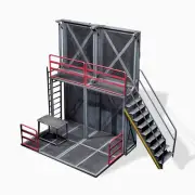 for Action Figure Accessories 1/12th Steel Sentry Station Scene Platform