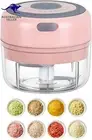 Electric Mini Garlic Mincer, 100ML USB Vegetable Onion Chopper, Portable Small F