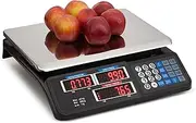 Kitchen Digital Electronic Scale 40KG 1g Accuracy Commercial Shop Platform Postal Weight Scales Food (New 40KG Black)