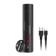 Electric Rechargeable Automatic Corkscrew Wine Bottle Opener With Foil Cutter and Usb Charging Cable Suit For Home Us