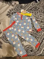 Mud Pie 2 Piece Pj's Size 3t Christmas New Unisex
