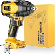 Impact Wrench for De-Walt 20V MAX Battery: 1/2 Inch Hog Ring Impact Driver High