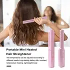 Wet Dry Straightening Brush Mini Portable for On-the-go Styling Hair