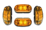 4x LED AMBER SIDE MARKER ORANGE POSITION LIGHTS CAR CAMPER VAN MOTORHOME CARAVAN