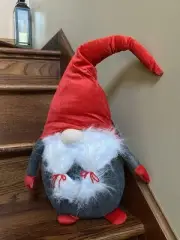 NEW 30” Weighted Plush Gnome Heavy Doorstop, Shelf, or Stairs Decor DISCONTINUED