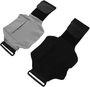 2pcs Cell Phone Leg Bag Sports Phone Bag Cell Phone Bag Running Wrist Bag Leg Pouch for Men Armband Phone Holder Running Armband Leg Phone Holder Sling Bag for Men Leather Black