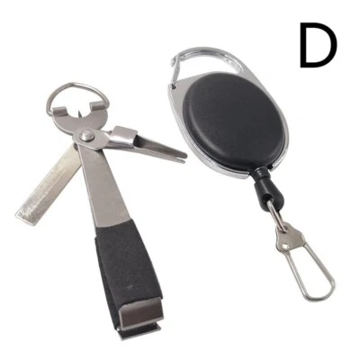 Fishing Stainless Steel Nipper Line Cutter Clipper Hook Eye Cleaner Sharpener