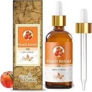 Crysalis Peach Kernel (Prunus Persica) Oil |100% Pure & Natural Undiluted Carrier Oil Organic Standard| Helps in Care of Skin, Hair |Aromatherapy Oil| 100ml with Dropper
