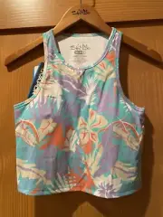Salt Life Tropical Tankini Swimsuit Top Razorback SLX UVAPOR NWT Size S